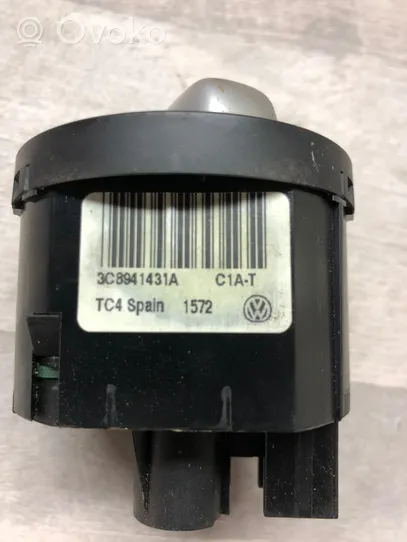 Volkswagen PASSAT B7 Interrupteur d’éclairage 3C8941431A