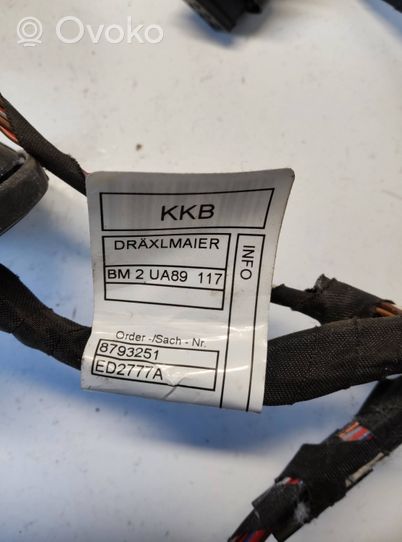 BMW X3 G01 Aizmugurējo durvju vadu instalācija 8793250