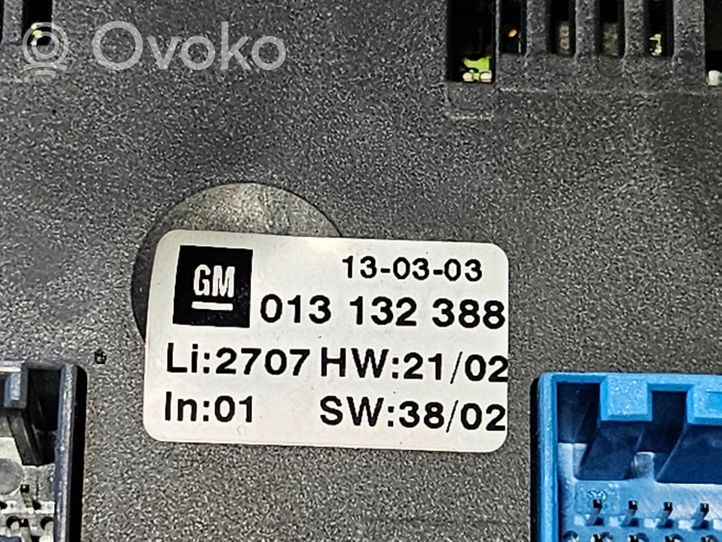 Opel Meriva A Interrupteur ventilateur 013132388