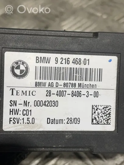 BMW 5 F10 F11 Moduł / Przekaźnik podgrzewania foteli 9216468