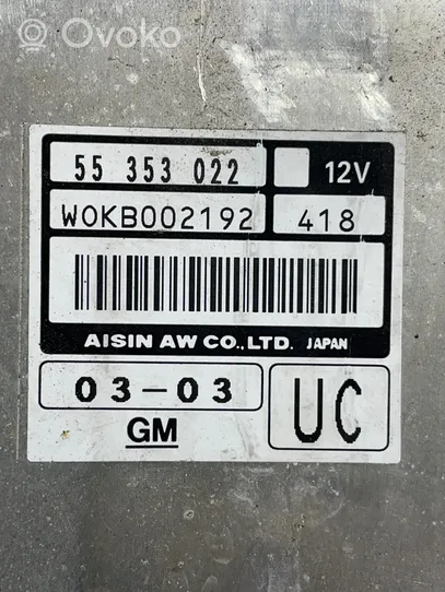 Opel Signum Module de contrôle de boîte de vitesses ECU 55353022