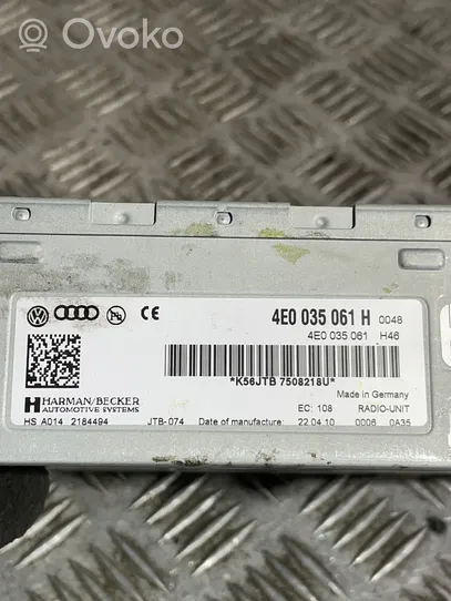 Audi A8 S8 D4 4H Unità principale autoradio/CD/DVD/GPS 4E0035061H