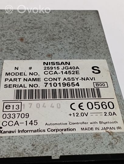 Nissan Qashqai Bluetoothin ohjainlaite/moduuli 25915JG40A