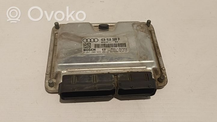 Audi A8 S8 D3 4E Calculateur moteur ECU 4E0910560P