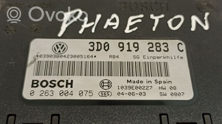Volkswagen Phaeton Centralina/modulo sensori di parcheggio PDC 3D0919283C