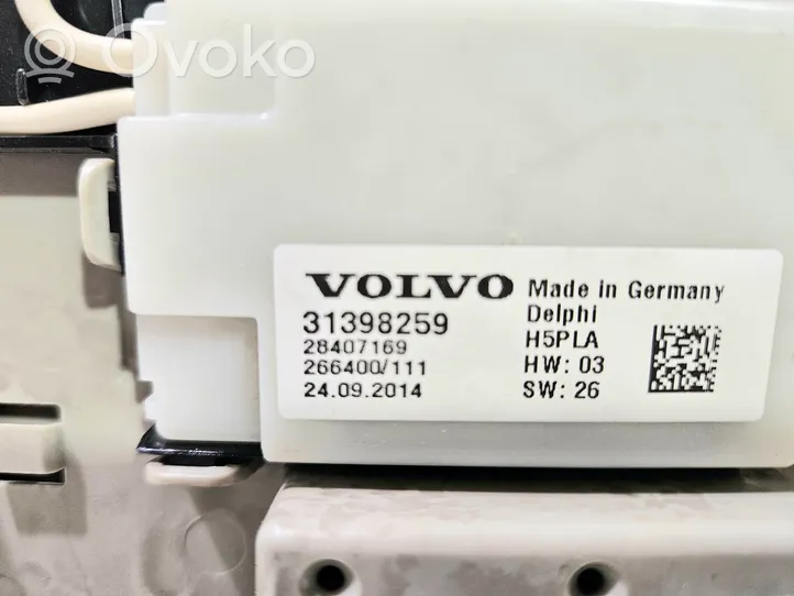 Volvo V40 Światło fotela przedniego 31398259