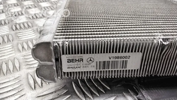 Mercedes-Benz E W212 Radiatore aria condizionata (A/C) (abitacolo) A2128300058