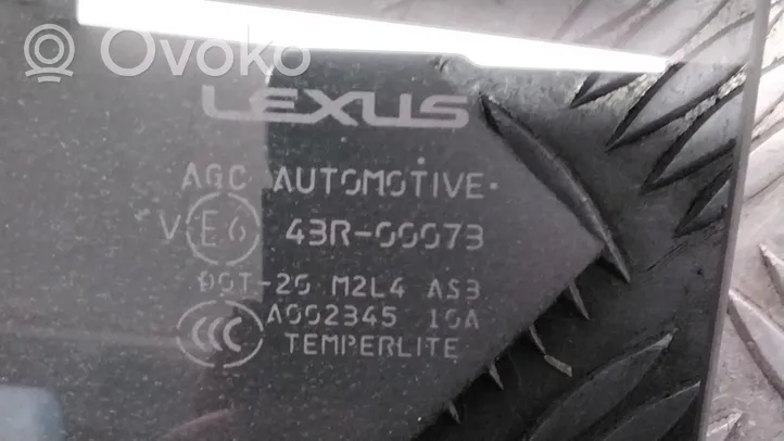 Lexus RX 450H Pagrindinis galinių durų stiklas 43R00073