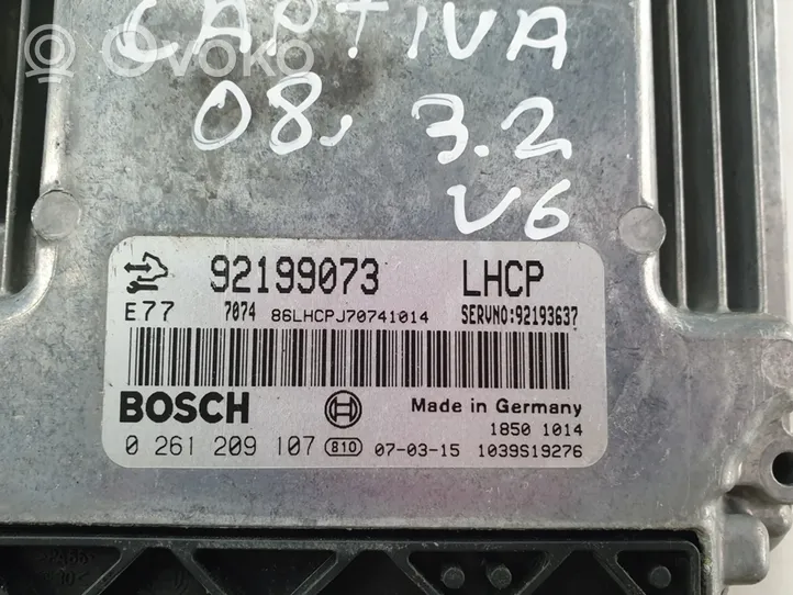 Chevrolet Captiva Sterownik / Moduł ECU 92199073