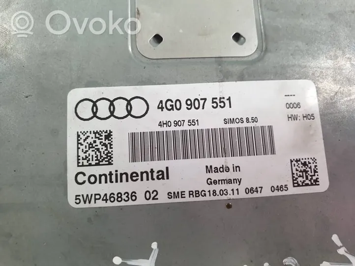 Audi A6 C7 Moottorin ohjainlaite/moduuli 4G0907551