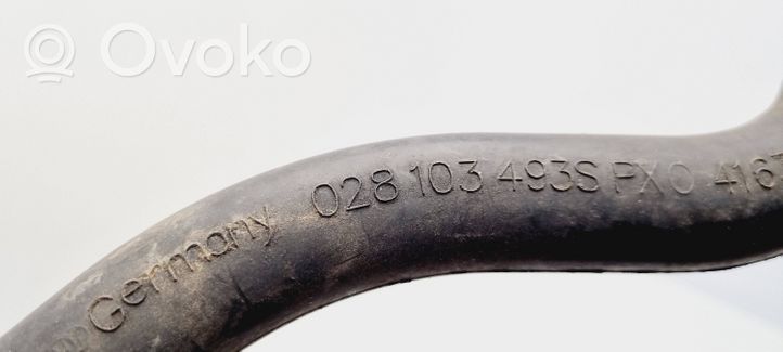 Volkswagen PASSAT B4 Breather hose/pipe 028103493S
