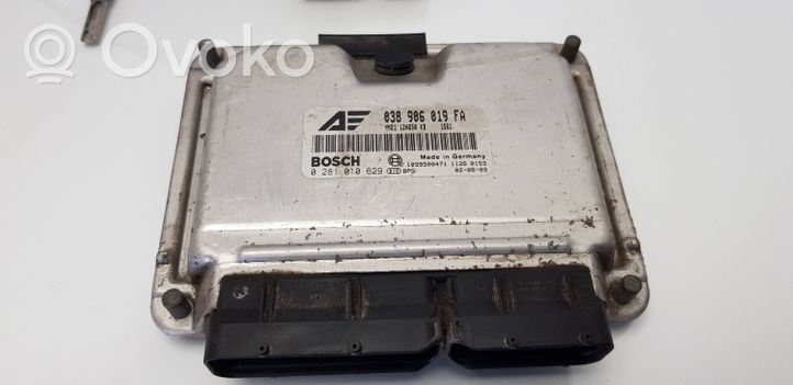 Ford Galaxy Komputer / Sterownik ECU i komplet kluczy 038906019FA