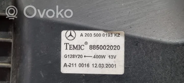 Mercedes-Benz C W203 Radiatorių komplektas A2035000193KZ