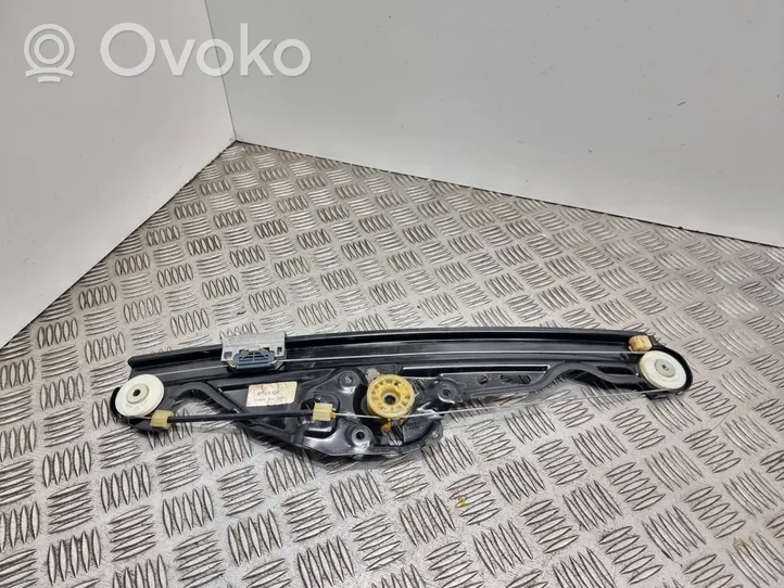 BMW 5 E60 E61 Mechanizm podnoszenia szyby tylnej bez silnika 7184745