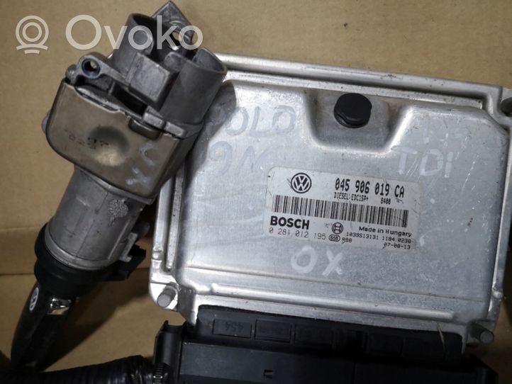 Volkswagen Polo IV 9N3 Kit centralina motore ECU e serratura 045906019CA