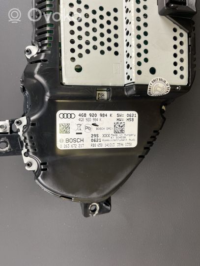 Audi A6 S6 C7 4G Tachimetro (quadro strumenti) 4G8920984K