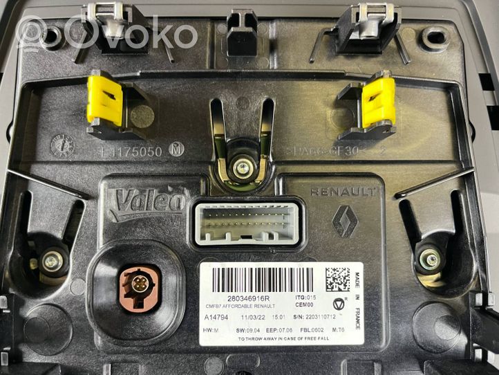 Renault Zoe Monitor / wyświetlacz / ekran 280346916R