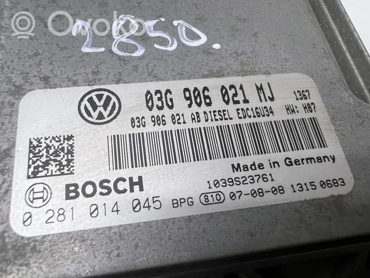 Volkswagen Cross Touran I Sterownik / Moduł ECU 03G906021MJ