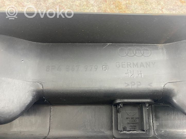 Audi A3 S3 A3 Sportback 8P Apatinis, bagažinės šono, apdailos skydas 8P4867979D