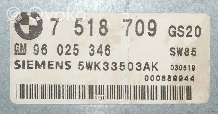 BMW 5 E39 Centralina/modulo scatola del cambio 7518709