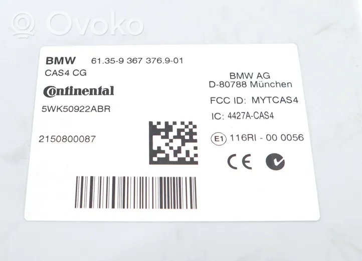 BMW 5 F10 F11 Kit calculateur ECU et verrouillage 8587952