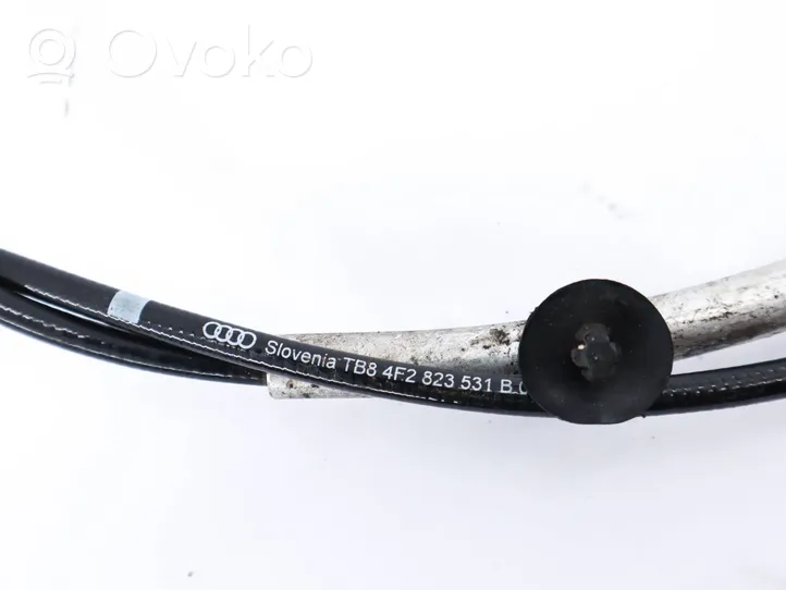 Audi A6 Allroad C6 Engine bonnet/hood lock release cable 4F2823531B