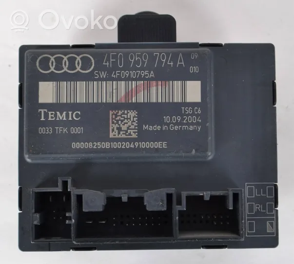 Audi A6 S6 C6 4F Durų elektronikos valdymo blokas 4f0959794a