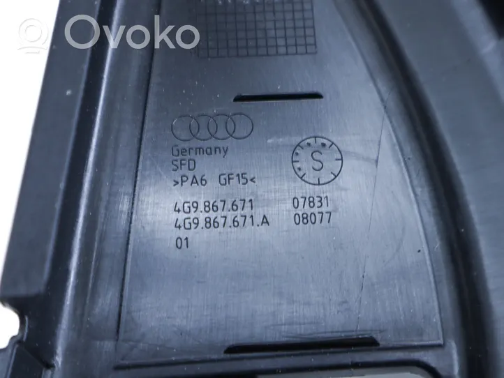 Audi A6 S6 C7 4G Galinių durų stiklo apdaila 4G9867671A