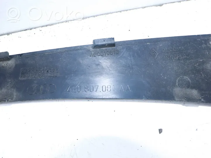 Audi A8 S8 D3 4E Radiateur panneau supérieur d'admission d'air 4E0807081AA