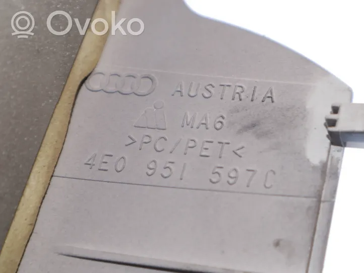 Audi A8 S8 D3 4E Ohjauspyörän pylvään verhoilu 4E0951597C