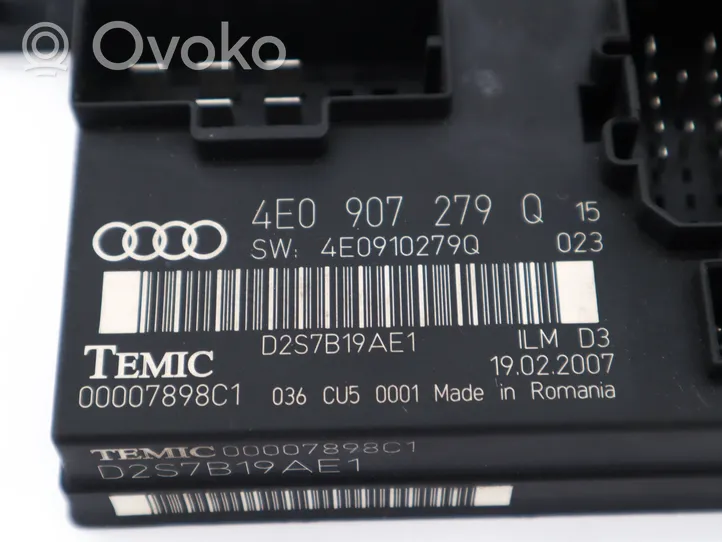 Audi A8 S8 D3 4E Module confort 4E0907279Q