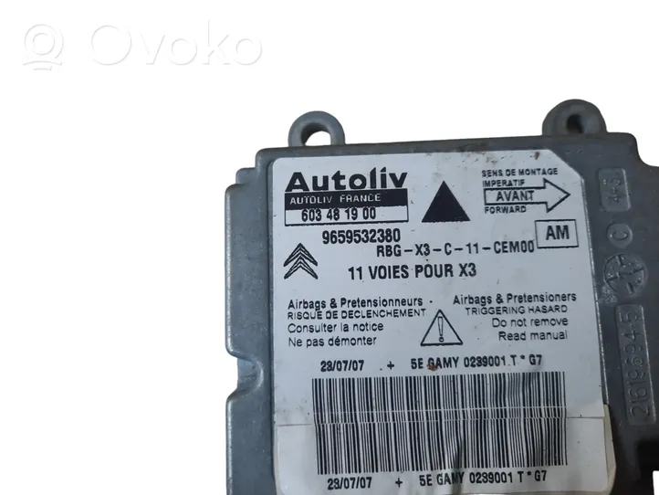 Citroen C5 Module de contrôle airbag 9659532380