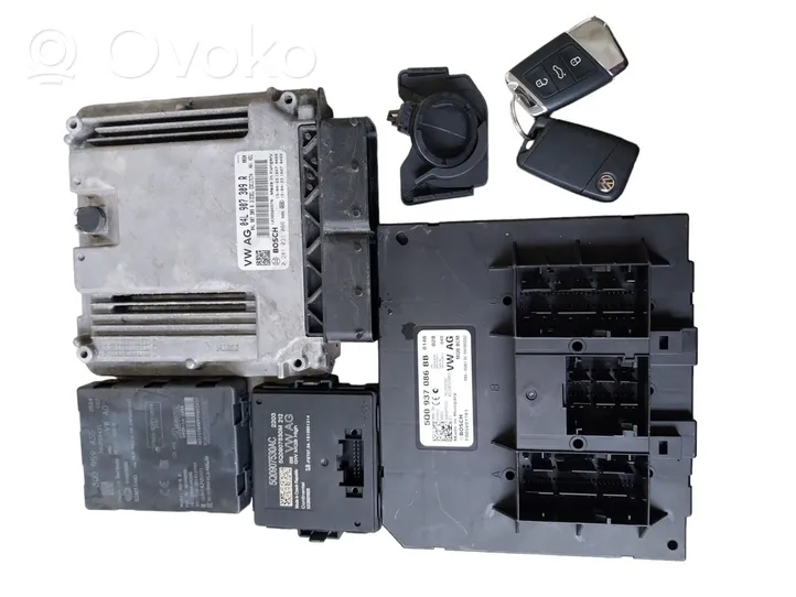 Volkswagen PASSAT B8 Komputer / Sterownik ECU i komplet kluczy 04L907309R