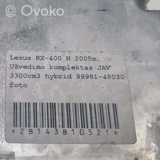 Lexus RX 330 - 350 - 400H Calculateur moteur ECU 8998148030