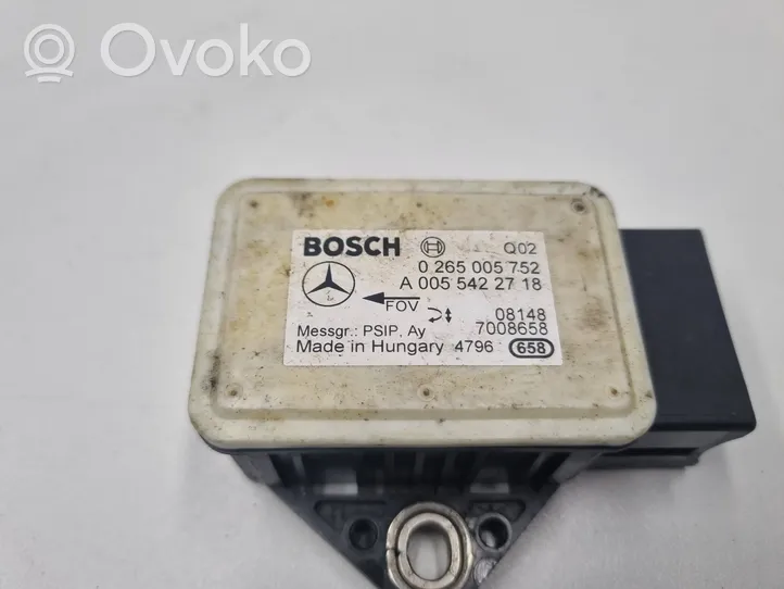 Mercedes-Benz E W211 Sensore di imbardata accelerazione ESP A0055422718