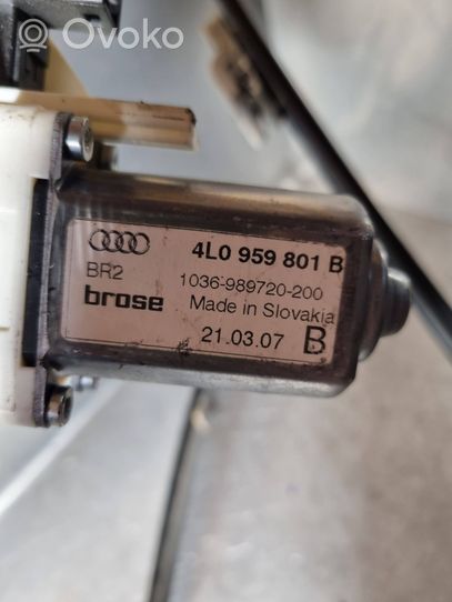 Audi Q7 4L Mécanisme de lève-vitre avec moteur 4L0959801B