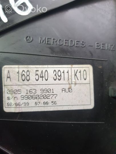 Mercedes-Benz A W168 Compteur de vitesse tableau de bord A1685403911
