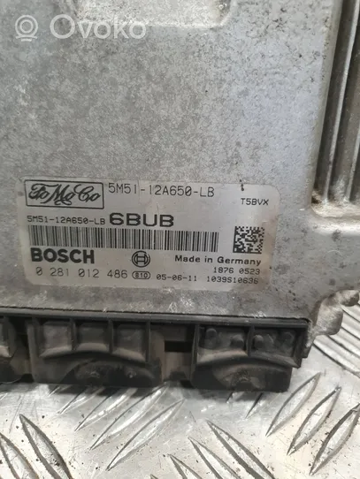 Ford Focus C-MAX Engine control unit/module 5M5112A650LB