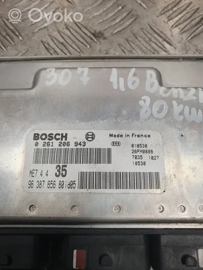 Peugeot 307 Calculateur moteur ECU 9638765680