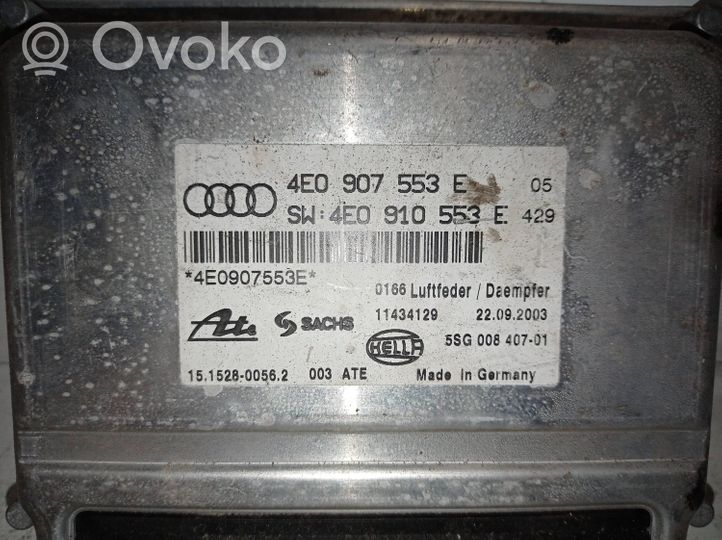 Audi A8 S8 D3 4E Pakabos valdymo blokas 4E0907553E