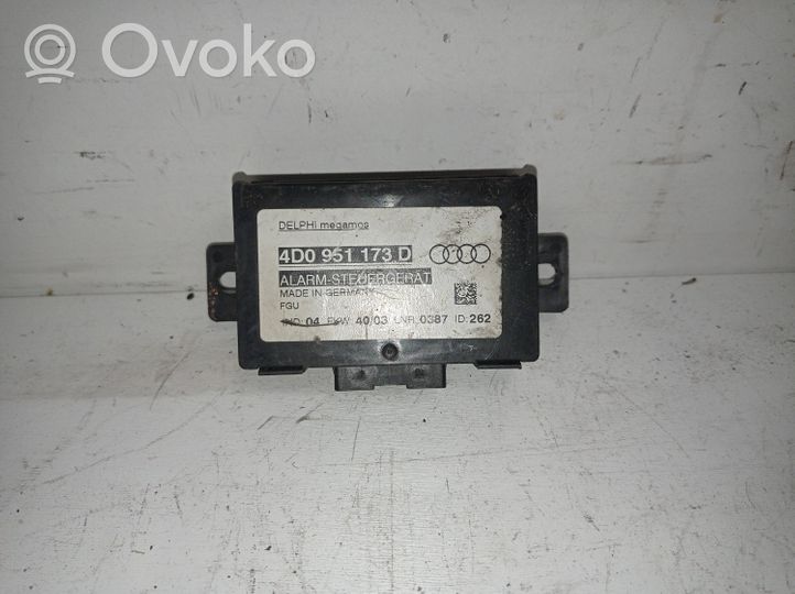 Audi A4 S4 B5 8D Hälytyksen ohjainlaite/moduuli 4D0951173D