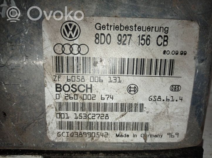 Audi A4 S4 B5 8D Pavarų dėžės valdymo blokas 8D0927156CB