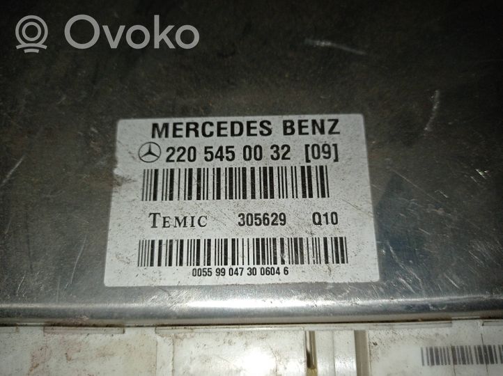 Mercedes-Benz S W220 ESP (stabilumo sistemos) valdymo blokas 2205450032