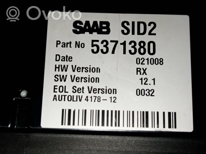 Saab 9-5 Monitor / wyświetlacz / ekran 5371380