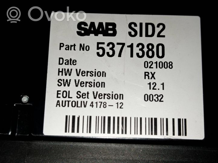 Saab 9-5 Screen/display/small screen 5371380