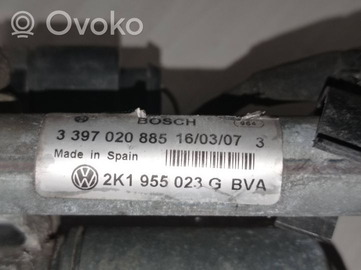 Volkswagen Touran I Motor y varillaje del limpiaparabrisas delantero 2K1955023G