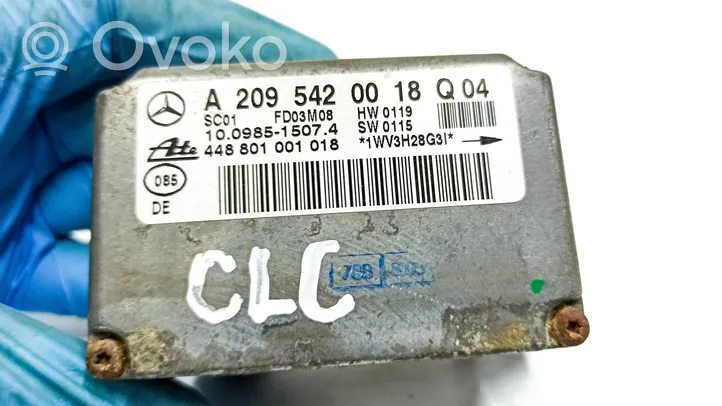 Mercedes-Benz CLC CL203 ESP (elektroniskās stabilitātes programmas) sensors (paātrinājuma sensors) A2095420018