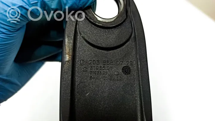 Mercedes-Benz CLC CL203 Rivestimento cintura di sicurezza A2038680722