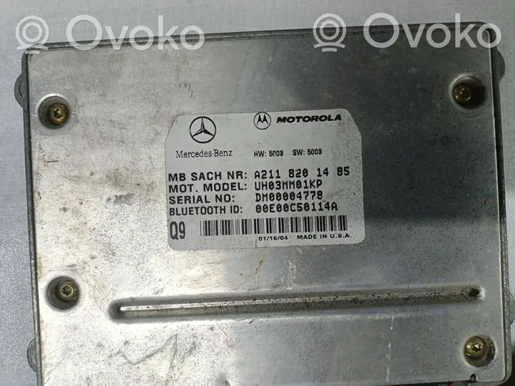 Mercedes-Benz E W211 Centralina/modulo bluetooth A2118201485