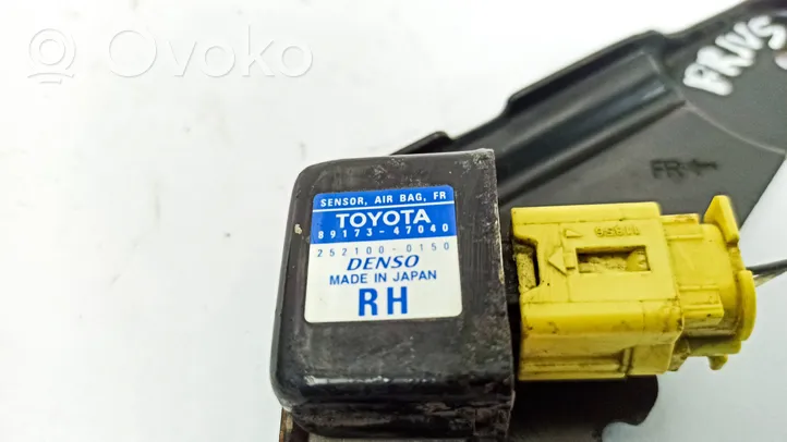 Toyota Prius (XW20) Sensore d’urto/d'impatto apertura airbag 8917347040